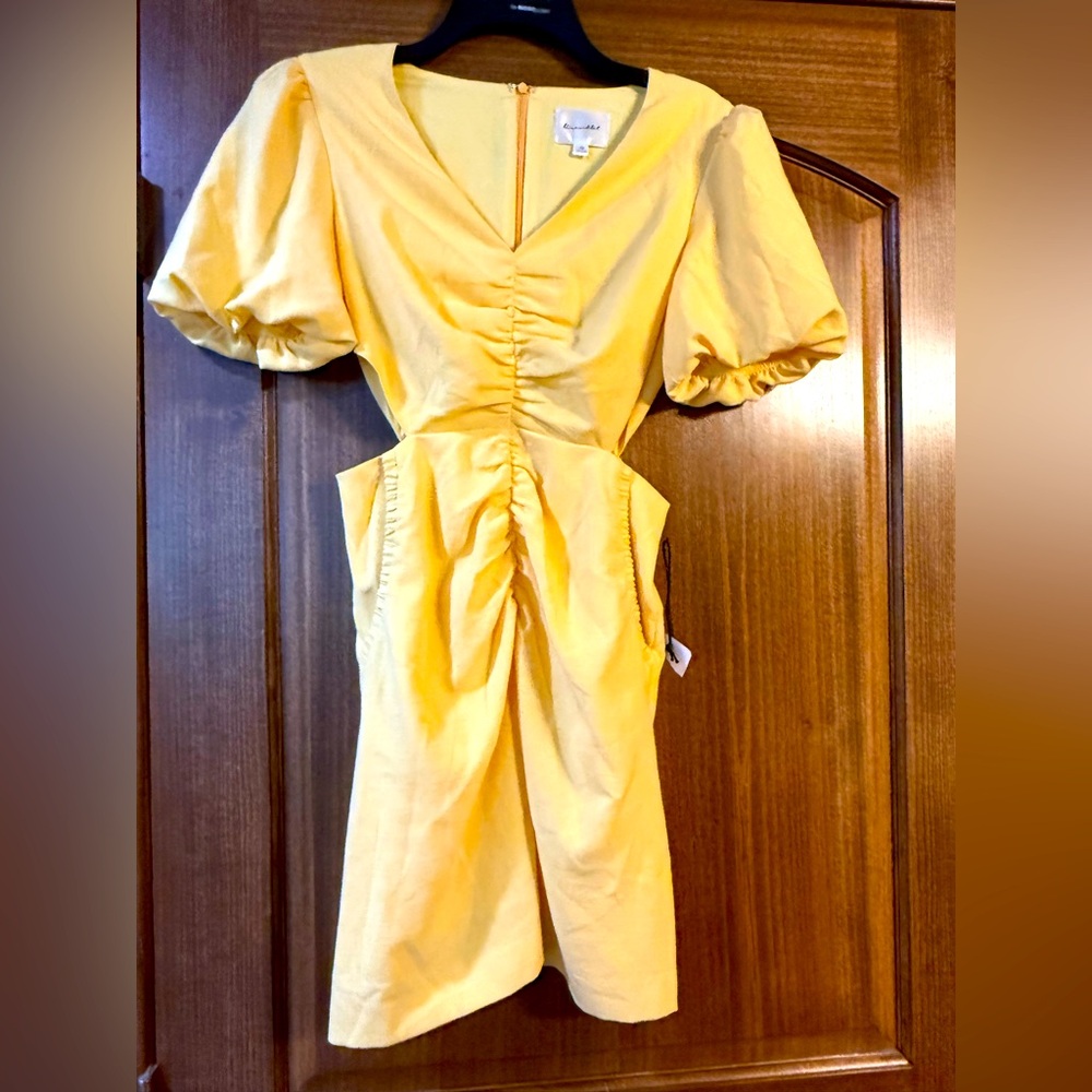 LINE AND DOT - Cute light yellow dress XS
